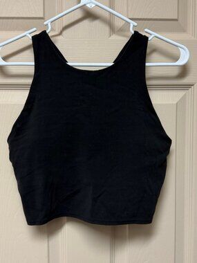 Athleta Conscious Crop Black Crop Tank Top